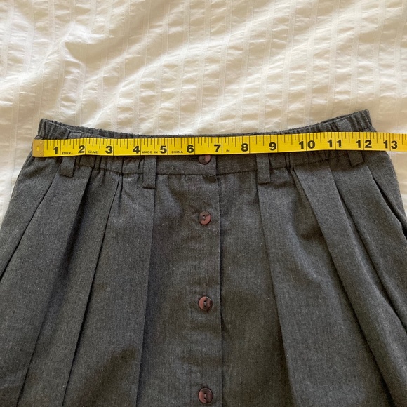 Grey, A-line midi skirt - Picture 4 of 6